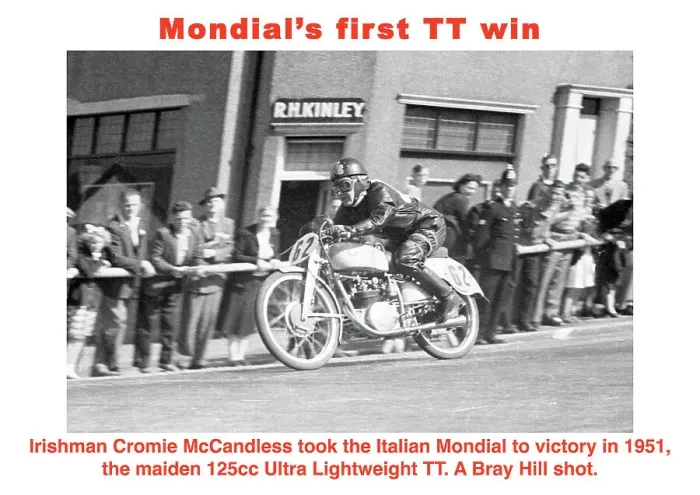 Framed Print : EX Cromie McCandless Mondial 1951 Ultra Lightweight TT Framed Print : EX Cromie McCandless Mondial 1951 Ultra Lightweight TT
