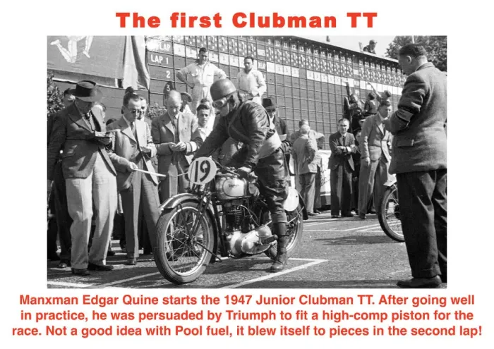 Framed Print : EX TT 1947 Quine