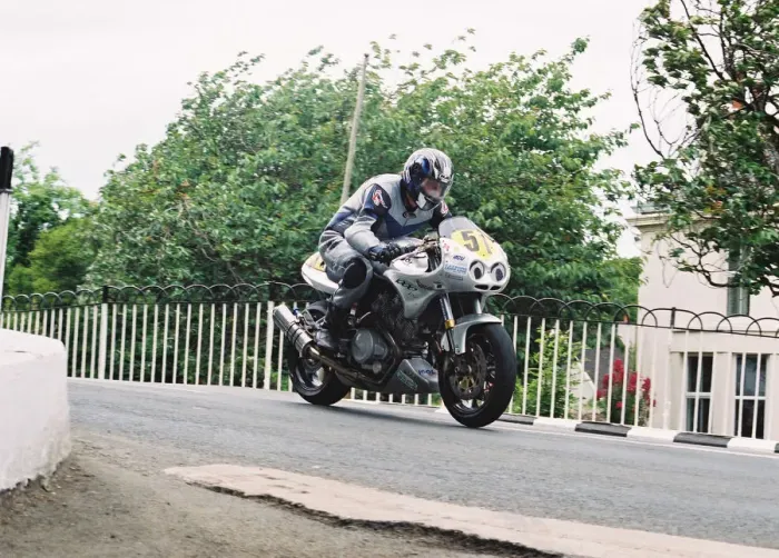 Framed Print : Fabrice Miguet (Voxan) 2004 Senior TT