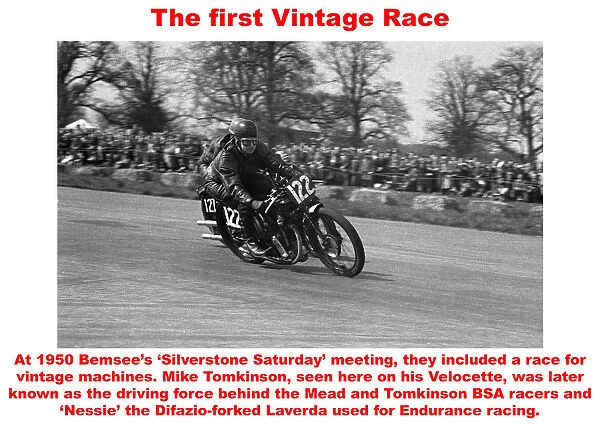 The first Vintage race