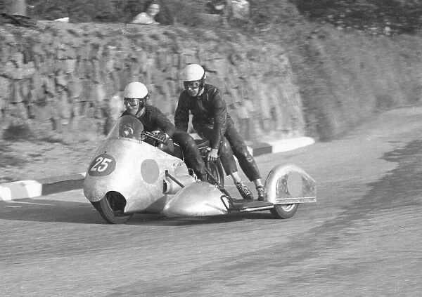 Florian Camathias & Jules Galliker (BMW) 1957 Sidecar TT