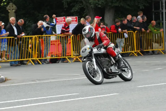 Framed Print : Floyd Miles (Norton) 2013 Classic TT Lap of Honour Framed Print : Floyd Miles (Norton) 2013 Classic TT Lap of Honour