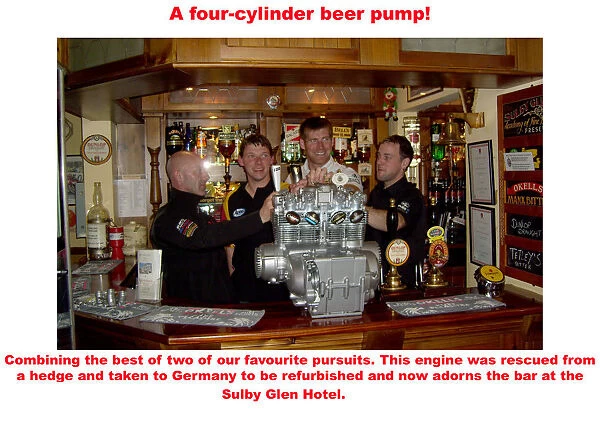 A four-cylinder beer pump