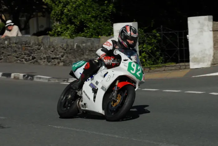 Framed Print : Frank Biggelaar (Honda) 2010 Ultra Lightweight Manx Grand Prix