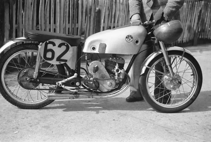 Framed Print : Frank Burman (EMC Puch) 1952 Ultra Lightweight TT Framed Print : Frank Burman (EMC Puch) 1952 Ultra Lightweight TT