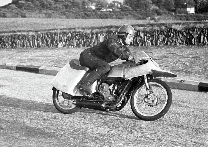 Framed Print : Frank Burman EMC Puch 1954 Ultra Lightweight TT Framed Print : Frank Burman EMC Puch 1954 Ultra Lightweight TT