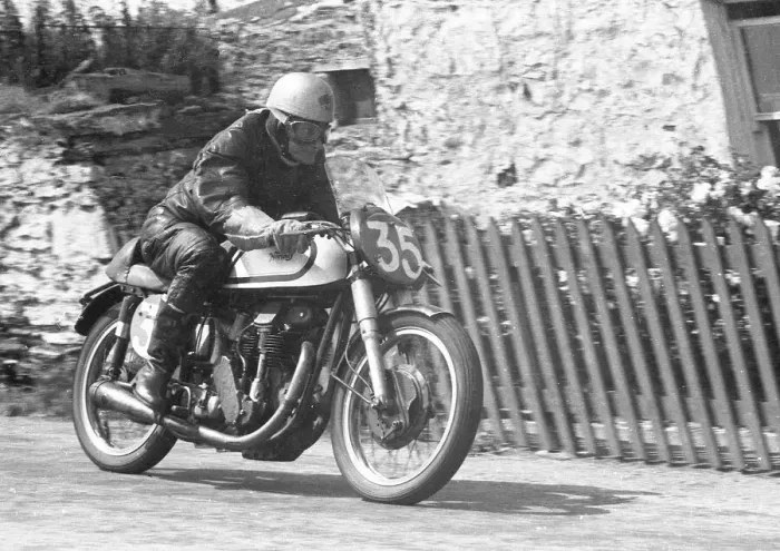 Framed Print : Frank Cope (Norton) 1955 Southern 100 Framed Print : Frank Cope (Norton) 1955 Southern 100