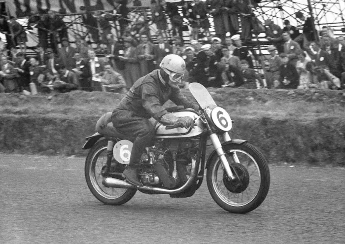 Framed Print : Frank Cope (Norton) 1956 Lightweight Ulster Grand Prix