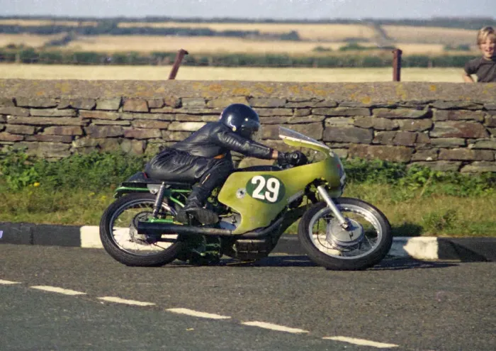 Framed Print : Frank Drinkwater (Ducati) 1976 Jurby Road Framed Print : Frank Drinkwater (Ducati) 1976 Jurby Road