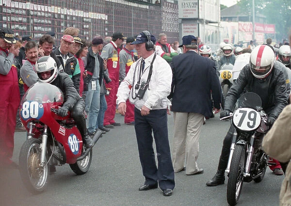 Frank Fox (Honda) & Bob K Dowty (Norton) 1995 Classic Parade