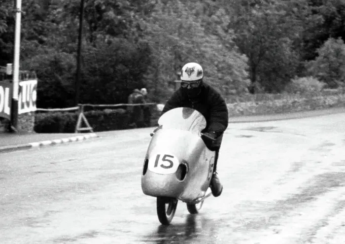 Framed Print : Frank Fox (MV) 1956 Lightweight TT Framed Print : Frank Fox (MV) 1956 Lightweight TT