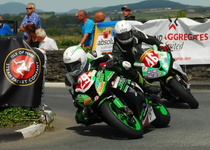 Framed Print : Frank Gallagher (Suzuki) and Anthony Redmond (BMW) 2016 Southern 100 Framed Print : Frank Gallagher (Suzuki) and Anthony Redmond (BMW) 2016 Southern 100