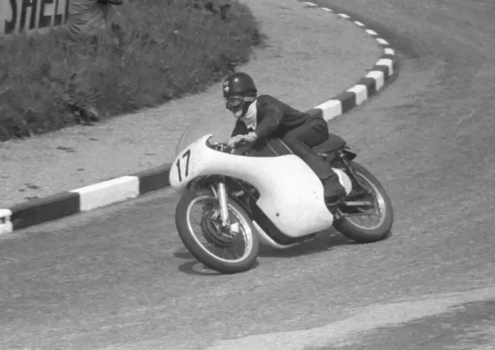 Framed Print : Frank Higgins (AJS) 1958 Junior TT Framed Print : Frank Higgins (AJS) 1958 Junior TT