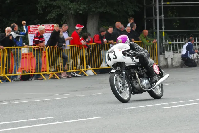 Framed Print : Frank Jones (Triumph) 2013 Classic TT Lap of Honour Framed Print : Frank Jones (Triumph) 2013 Classic TT Lap of Honour