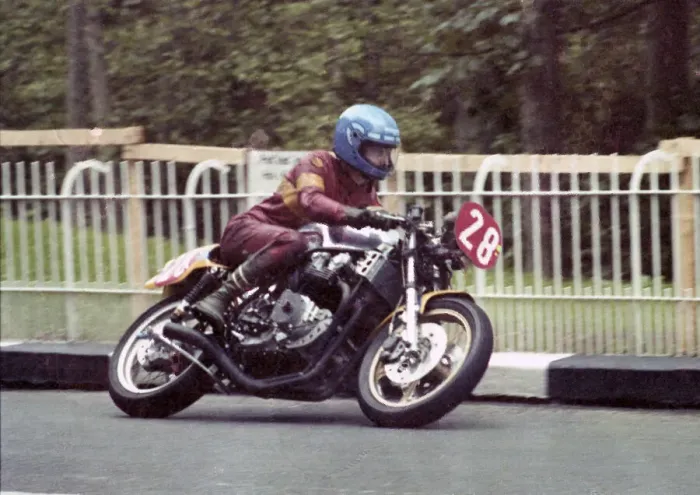 Framed Print : Frank Rutter (Chell Maxton Honda) 1980 Formula One TT