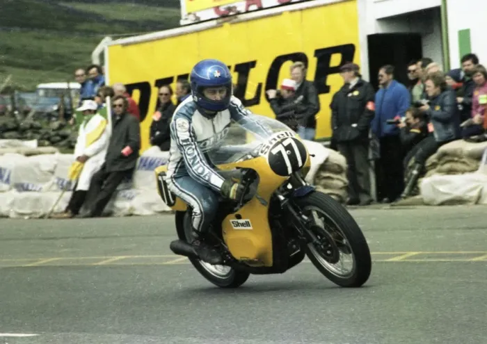 Framed Print : Frank Rutter (Honda) 1981 Formula 3 TT