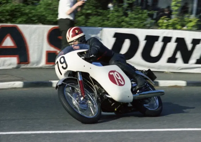 Framed Print : Frank Whiteway (Suzuki) 1967 Production 250cc TT Framed Print : Frank Whiteway (Suzuki) 1967 Production 250cc TT