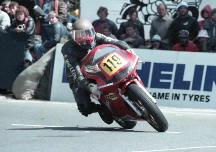 Framed Print : Frank Willems (Ducati) 1985 Senior TT