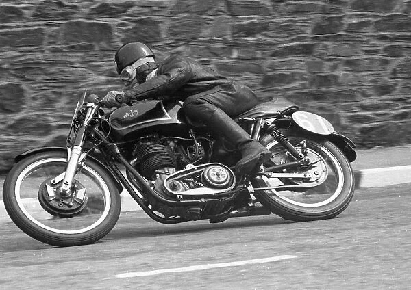 Fred Cook (AJS) 1955 Junior TT