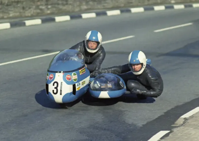 Framed Print : Fred Lewin & Lesley Lewin (Norton) 1973 750 Sidecar TT Framed Print : Fred Lewin & Lesley Lewin (Norton) 1973 750 Sidecar TT