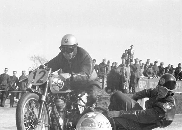 Fritz Muhlemann & W Reusser (BSA) 1956 Sidecar TT