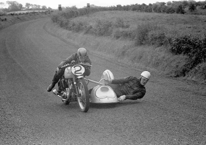 Framed Print : Fron Purslow & Dave Kay (BSA) 1953 Sidecar Ulster Grand Prix Framed Print : Fron Purslow & Dave Kay (BSA) 1953 Sidecar Ulster Grand Prix