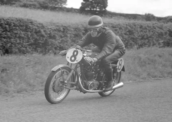 Framed Print : Fron Purslow (MV) 1954 Ultra Light Ulster Grand Prix Framed Print : Fron Purslow (MV) 1954 Ultra Light Ulster Grand Prix