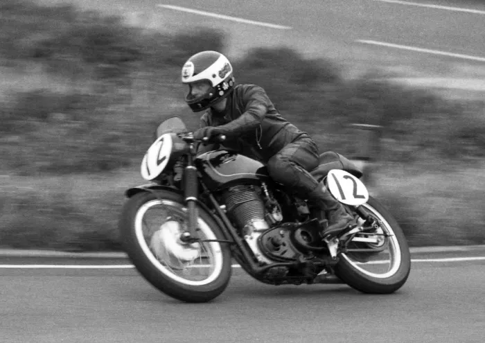 Framed Print : Gareth Owen (Velocette) 1985 Classic TT Framed Print : Gareth Owen (Velocette) 1985 Classic TT