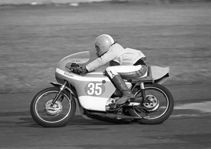 Framed Print : Gary Brain (Suzuki) 1976 Jurby Airfield Framed Print : Gary Brain (Suzuki) 1976 Jurby Airfield