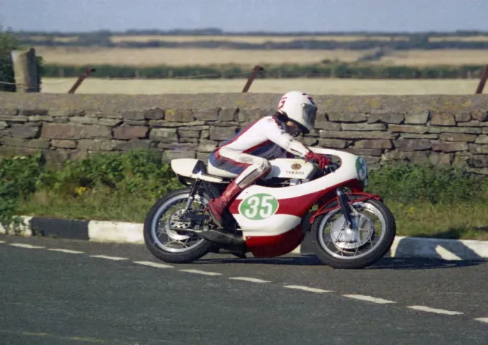 Framed Print : Gary Brain (Yamaha) 1976 Jurby Road Framed Print : Gary Brain (Yamaha) 1976 Jurby Road