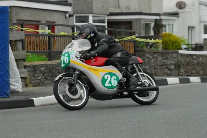 Framed Print : Gary Hutton (Dempster Honda) 2014 Pre TT Classic Framed Print : Gary Hutton (Dempster Honda) 2014 Pre TT Classic