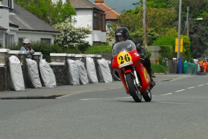 Framed Print : Gary Hutton (Honda) 2014 Pre TT Classic
