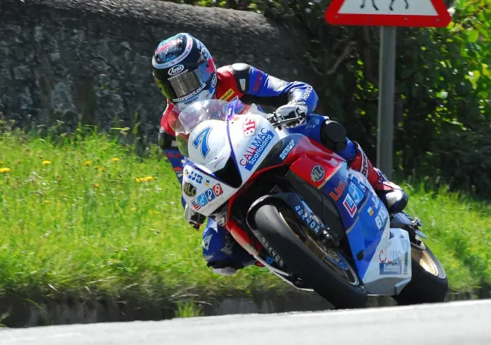 Framed Print : Gary Johnson (Honda) TT 2012 Supersport TT