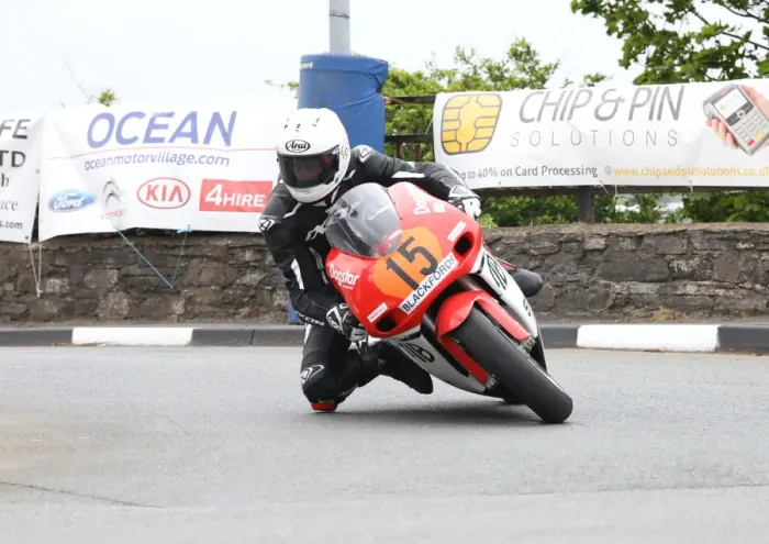 Framed Print : Gary Vines (Honda) 2018 Pre-TT Classic