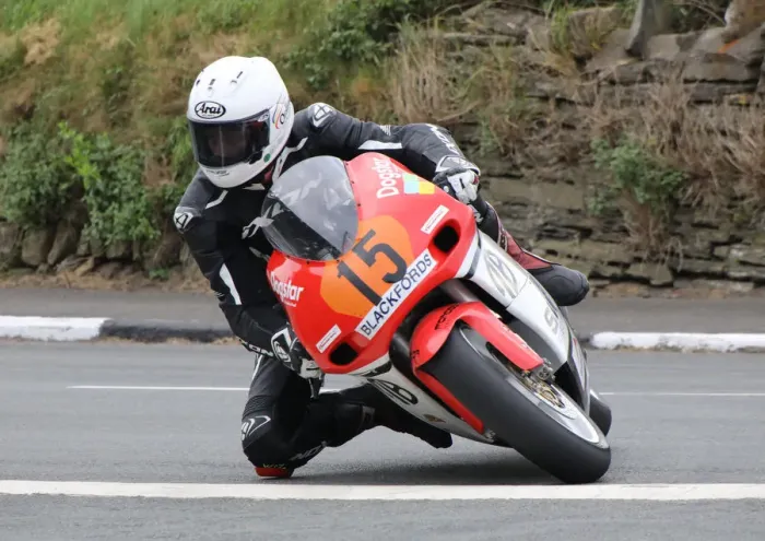 Framed Print : Gary Vines (Honda) 2018 Pre-TT Classic