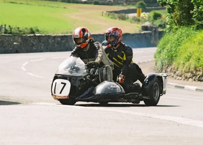 Framed Print : Gary Watson & Alistair Wilson (NSU Lynx) 1994 Pre-TT Classic Framed Print : Gary Watson & Alistair Wilson (NSU Lynx) 1994 Pre-TT Classic
