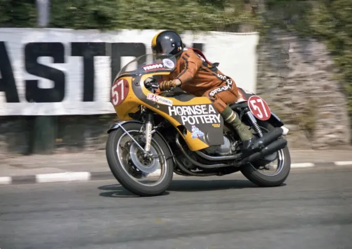 Framed Print : Gary Wells (Honda) 1976 Production TT Framed Print : Gary Wells (Honda) 1976 Production TT