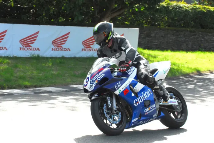Framed Print : Gaz Evans (Suzuki) 2016 TT Parade Lap