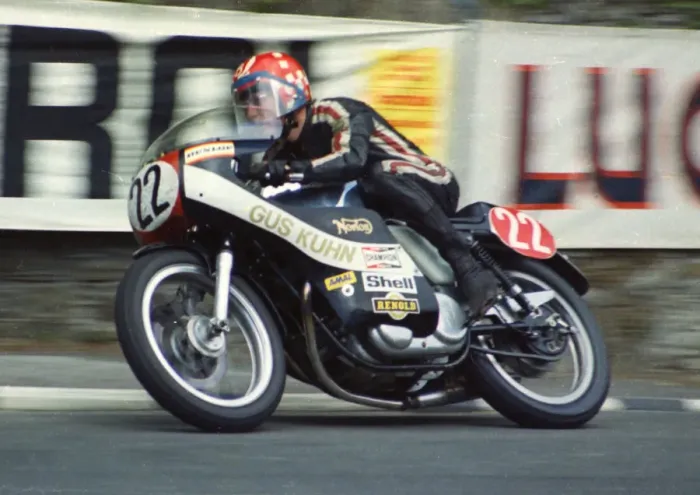 Framed Print : Geoff Barry (Norton) 1974 Production TT Framed Print : Geoff Barry (Norton) 1974 Production TT