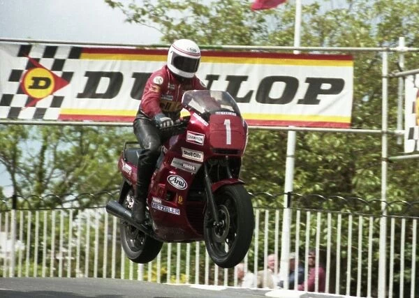 Geoff Johnson at Ballaugh Bridge: 1985 Production Race C