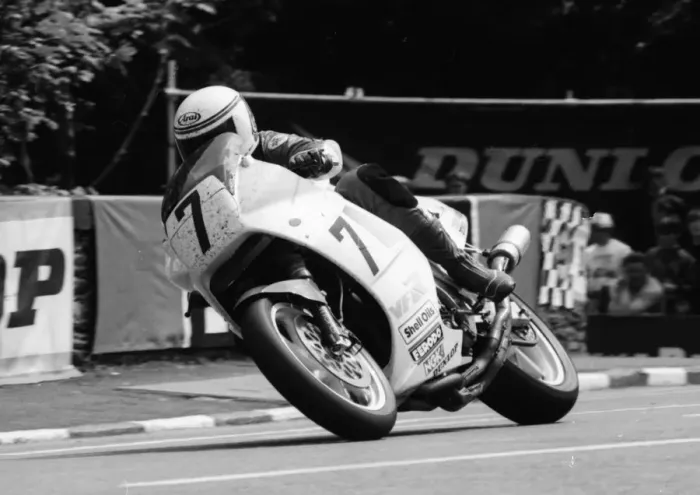 Framed Print : Geoff Johnson (Honda) 1986 Formula One TT Framed Print : Geoff Johnson (Honda) 1986 Formula One TT