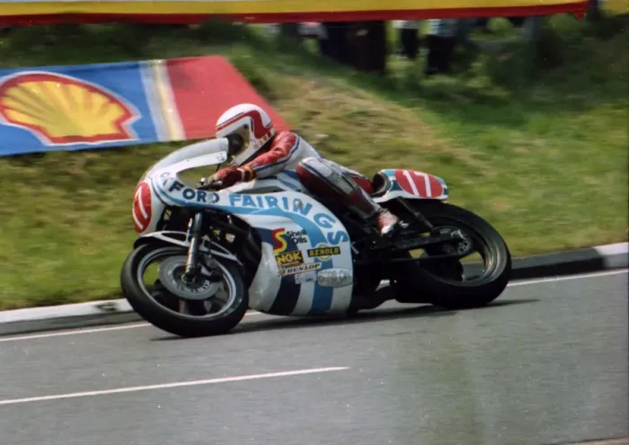 Framed Print : Geoff Johnson (Kawasaki) 1982 Formula One TT Framed Print : Geoff Johnson (Kawasaki) 1982 Formula One TT