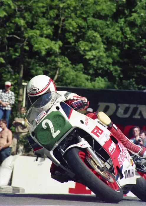 Framed Print : Geoff Johnson (Yamaha) 1987 Production B TT Framed Print : Geoff Johnson (Yamaha) 1987 Production B TT