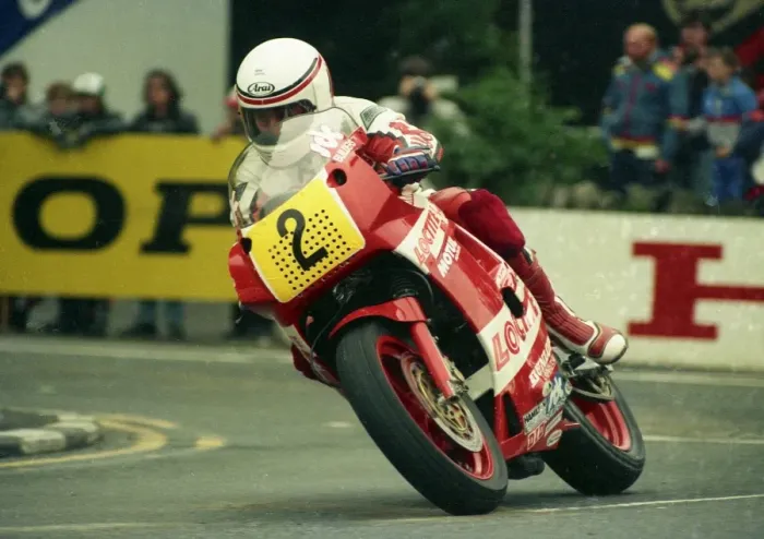 Framed Print : Geoff Johnson (Yamaha) 1987 Senior TT Framed Print : Geoff Johnson (Yamaha) 1987 Senior TT