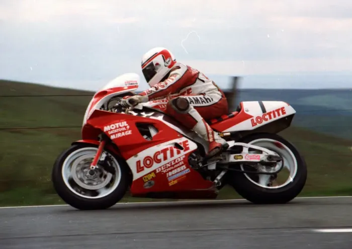 Framed Print : Geoff Johnson (Yamaha) 1990 Senior TT Framed Print : Geoff Johnson (Yamaha) 1990 Senior TT