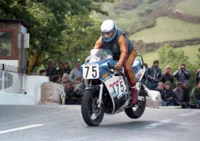 Framed Print : Geoff Martin (Suzuki) 1985 Production TT Framed Print : Geoff Martin (Suzuki) 1985 Production TT