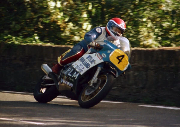 Geoff Martin (Suzuki) 1987 Senior Manx Grand Prix