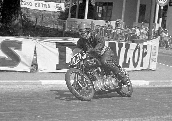Geoffrey Clark at Quarter Bridge: 1953 Clubman 1000 TT
