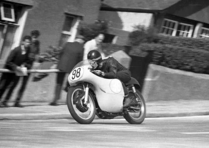 Framed Print : George Barnacle (AJS) 1962 Junior Manx Grand Prix Framed Print : George Barnacle (AJS) 1962 Junior Manx Grand Prix