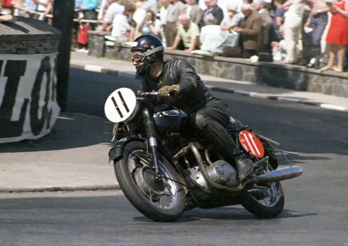 Framed Print : George Barnacle (Triumph) 1969 Production TT Framed Print : George Barnacle (Triumph) 1969 Production TT